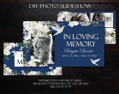 In Loving Memory Powerpoint Template