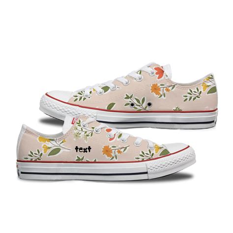 Floral Pattern Custom Converse – Bump Shoes