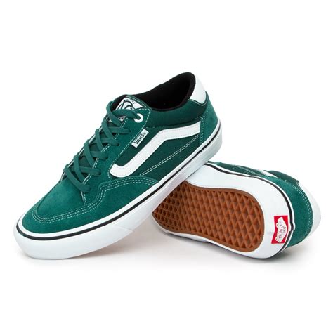 Vans Rubber Rowan Pro Skate Shoes in Green for Men - Lyst