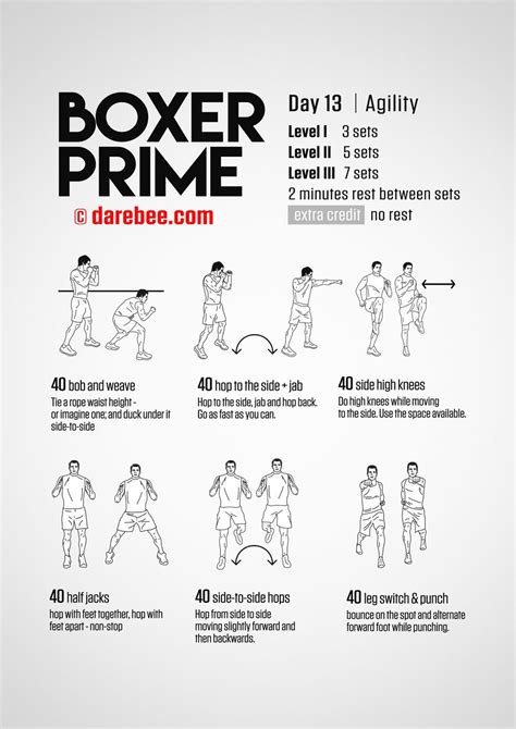 Boxer Prime: 30-Day Fitness Program | Kickboxing workout, Boxing ...