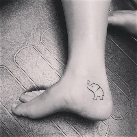 Simple Baby Elephant Tattoo