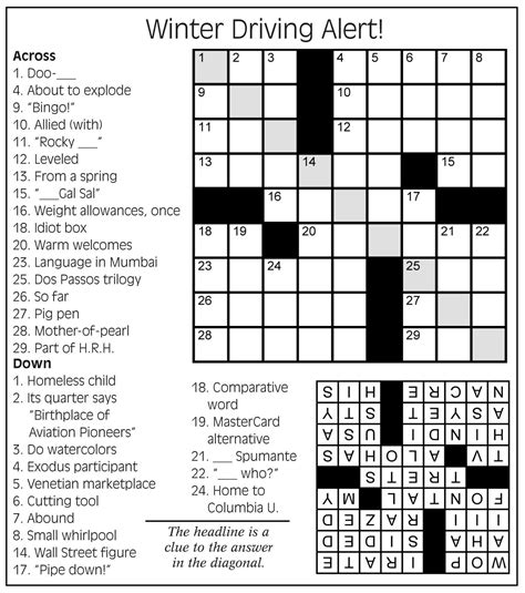 crossword puzzle | Lilly's Cleaning Service