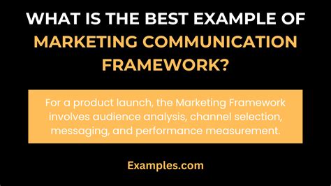 Marketing Communication Framework - 19+ Examples, Benefits