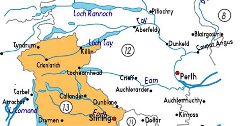 Map of Stirling Province Area