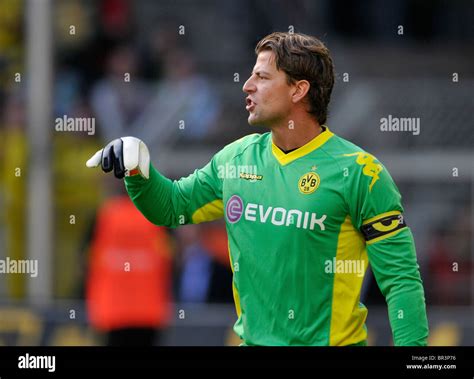 Goalkeeper roman weidenfeller borussia dortmund hi-res stock ...