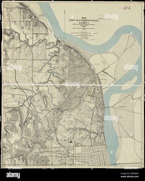 Map of Fort Leavenworth, Kas. and vicinity , Fort Leavenworth Kan ...