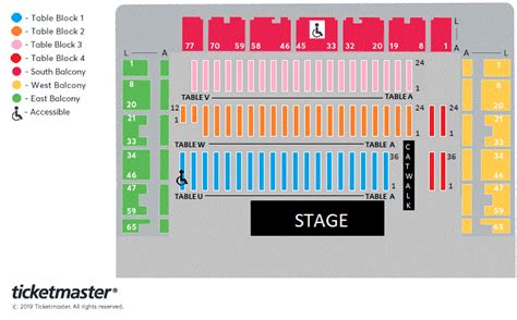 BetMGM Premier League Darts Seating Plan - The Brighton Centre