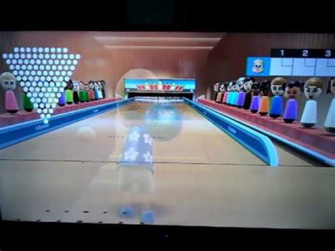 Wii sports resort 100 pin bowling perfect game - YouTube