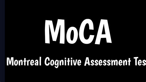 Montreal cognitive assessment moca test for dementia - fetigot