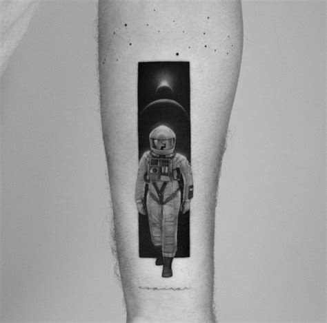 Black and Grey Astronaut Tattoo - Best Tattoo Ideas Gallery