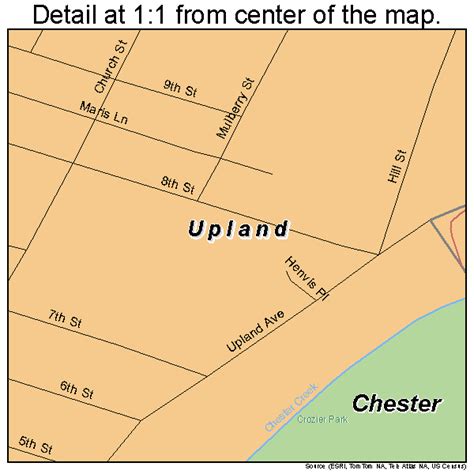 Upland Pennsylvania Street Map 4278712