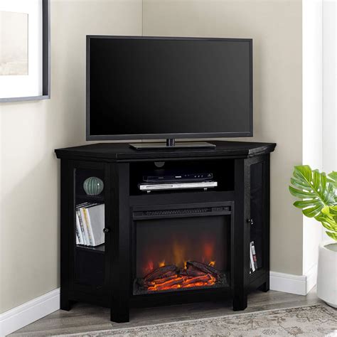 corner fireplace tv stand - Home Design Ideas by Room The Spruce