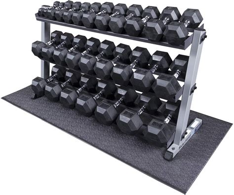 Heavy Duty Dumbbell Set with Rack 5-70 lbs Pairs | Dumbbell set with ...