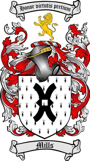 Mills Coat of Arms / Mills Family Crest | Coat of arms, Family crest, Arms