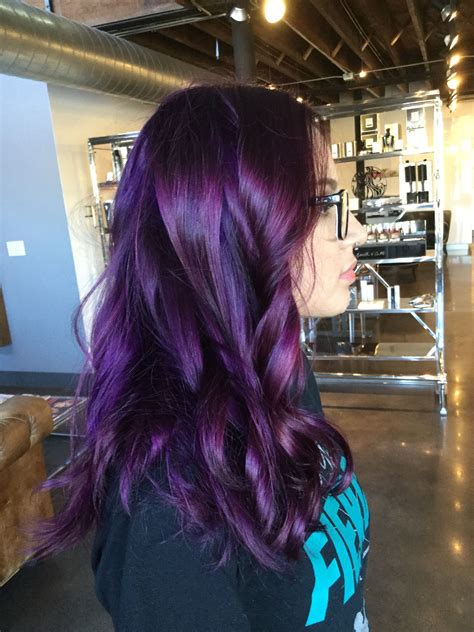 eggplant hair color ideas - Antione Laflamme