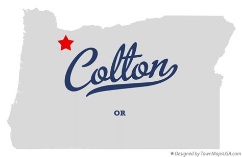 Map of Colton, OR, Oregon