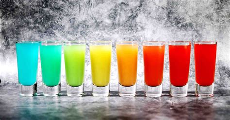 Rainbow Shots | Booze on the Rocks