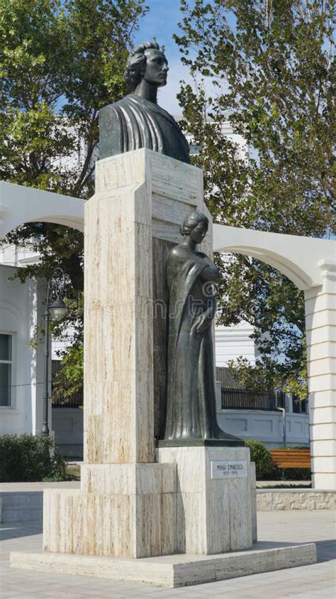 Statue of Mihai Eminescu - Romanian Genius Poet Editorial Stock Image ...