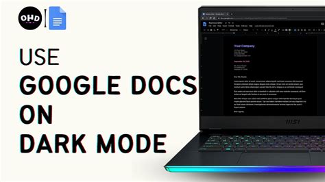 How to Make My Google Docs Dark Mode | Google Docs Dark Theme (2023 ...