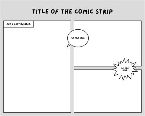 3 Panel Comic Template