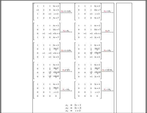 horizontal alignment - Align many matrices and operations so it's more ...