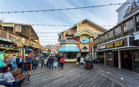 Pier 39 in Fishermans Wharf, San Francisco, California, United States ...