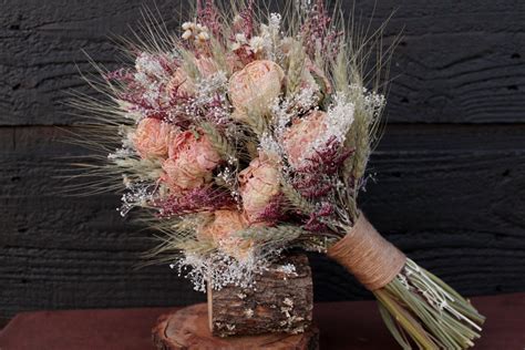 Romantic Rustic Wedding Bouquet Medium Bridal Bouquet