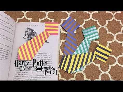 DIY Harry Potter corner bookmarks | Part 2 - YouTube