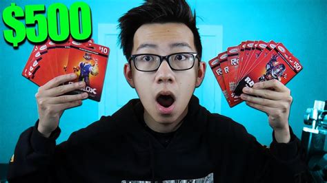 I BOUGHT $500 USD ROBUX GIFTCARDS!! (Roblox IRL) - YouTube