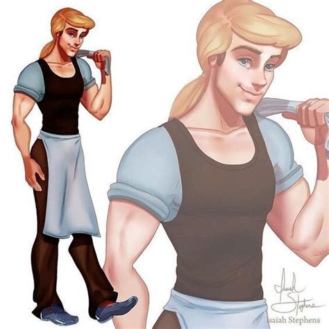 Cinderella [as a guy] (Gender Bender by IsaiahStephens @deviantART) # ...