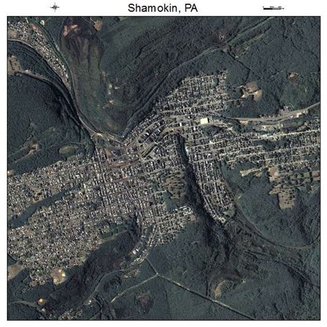 Aerial Photography Map of Shamokin, PA Pennsylvania