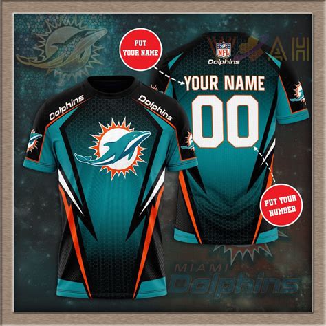 Miami Dolphins 3D T-shirt - WoahTee