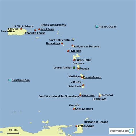 Map Of Southern Caribbean Islands – The World Map