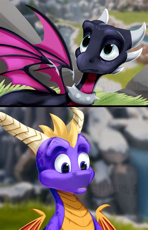 Spyro And Cynder Fan Art