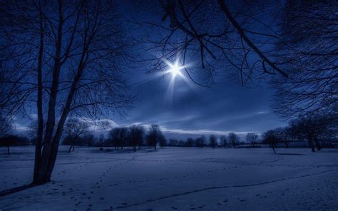 Winter Night Desktop Wallpapers - Top Free Winter Night Desktop ...