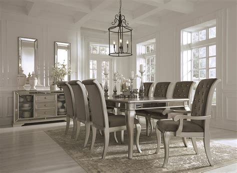 Birlanny Silver Rectangular Extendable Dining Room Set from Ashley ...