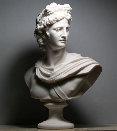 Figurines Sculpture Apollo Bust Statue Marble Sculpture Greek Ancient ...