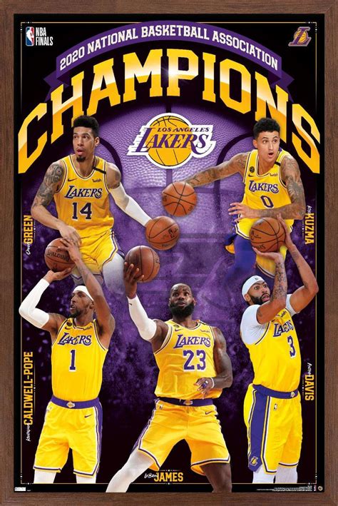 NBA Los Angeles Lakers - 2020 NBA Finals Champions Wall Poster ...