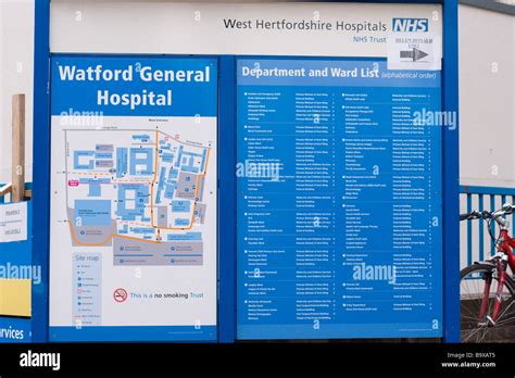 Watford General Hospital Sign Stock Photo - Alamy