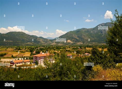 Turkish countryside in the mountains above Olu Deniz, Turkey Stock ...