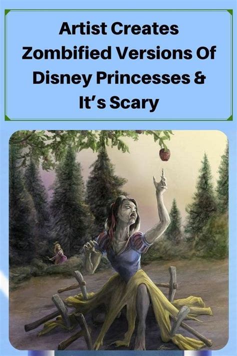 Artist creates zombified versions of disney princesses it s scary – Artofit