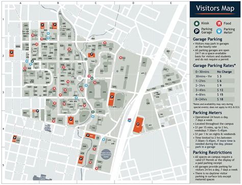 Visitor's Map | Parking & Transportation | The University Of Texas ...