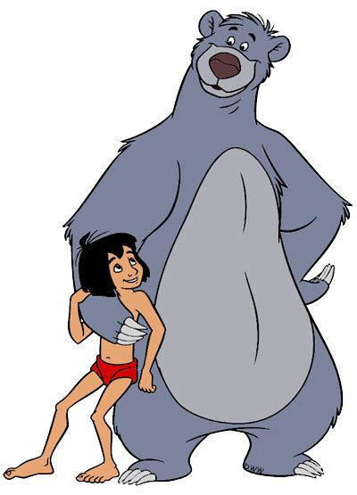 Baloo and Mowgli Clip Art | Disney Clip Art Galore