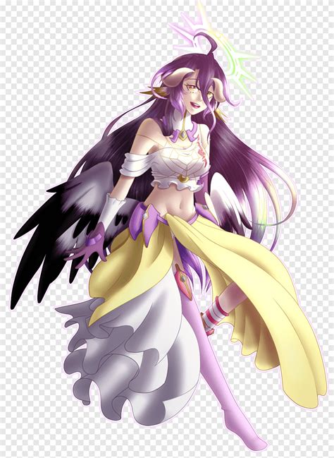 Fan art Overlord Albedo Anime, Anime, violet, cg Artwork png | PNGEgg