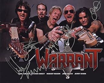 Warrant - Original Band Members - Autographed 8x10 Photograph at Amazon ...