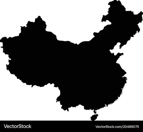 China Map Outline Vector - Dulcea Konstance