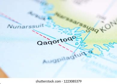 Qaqortoq Greenland On Map Stock Photo (Edit Now) 1223085379