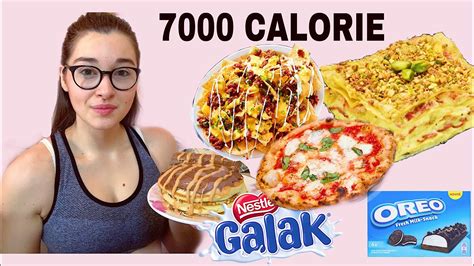 7000 CALORIE CHALLENGE 🌮🍪~ GIRL VS FOOD ~ CHEAT DAY ~ GA - YouTube