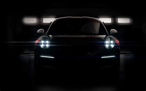 Download 2880x1800 wallpaper headlight, dark, porsche 911 gt3 r, car ...