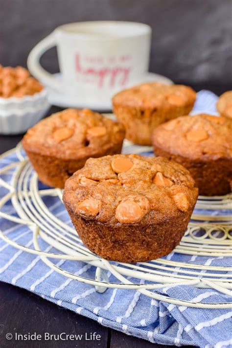 Butterscotch Banana Muffins